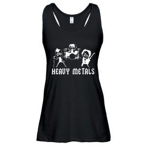 Teacher Funny Saying Heavy Metals Rocks Chemistry Ladies Essential Flowy Tank