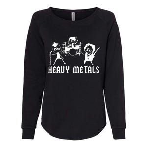 Teacher Funny Saying Heavy Metals Rocks Chemistry Womens California Wash Sweatshirt