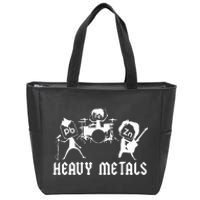 Teacher Funny Saying Heavy Metals Rocks Chemistry Zip Tote Bag