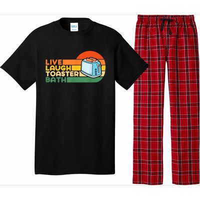 Trendy & Funny Saying Live Laugh Toaster Bath Inspirational Pajama Set