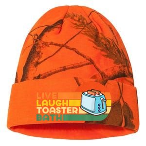 Trendy & Funny Saying Live Laugh Toaster Bath Inspirational Kati Licensed 12" Camo Beanie