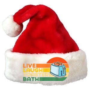 Trendy & Funny Saying Live Laugh Toaster Bath Inspirational Premium Christmas Santa Hat