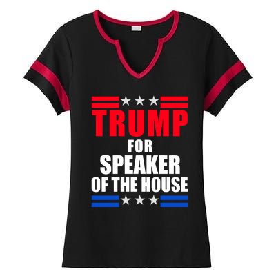 Trump For Speaker Of The House Ladies Halftime Notch Neck Tee