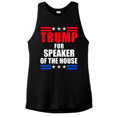 Trump For Speaker Of The House Ladies PosiCharge Tri-Blend Wicking Tank