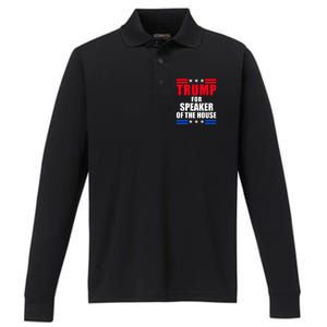 Trump For Speaker Of The House Performance Long Sleeve Polo