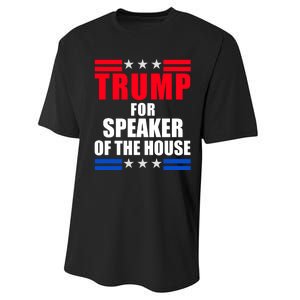 Trump For Speaker Of The House Performance Sprint T-Shirt