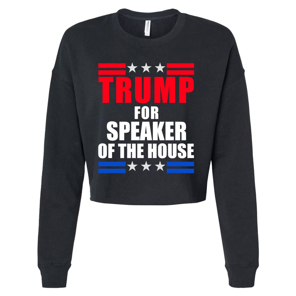 Trump For Speaker Of The House Cropped Pullover Crew