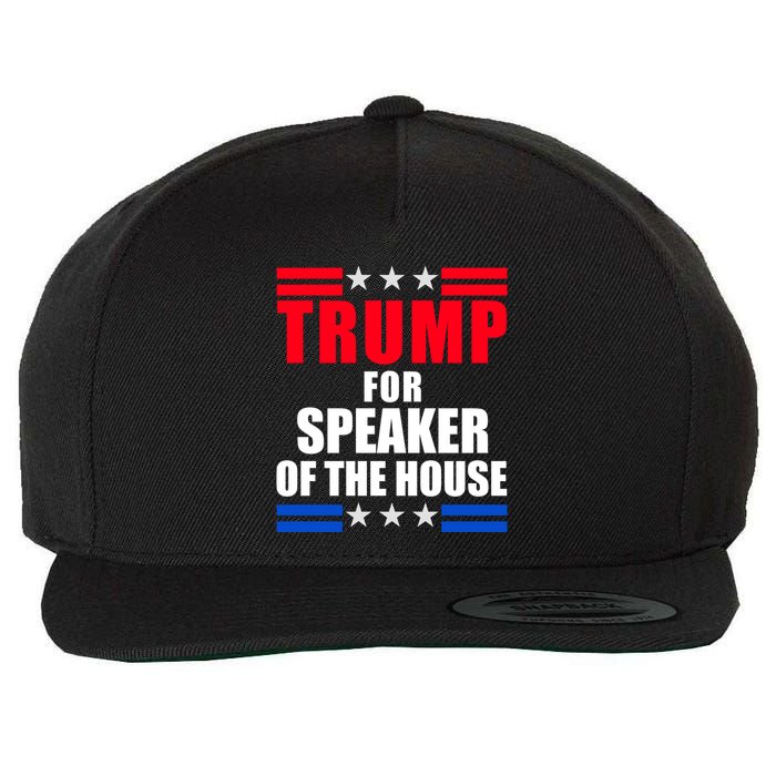 Trump For Speaker Of The House Wool Snapback Cap