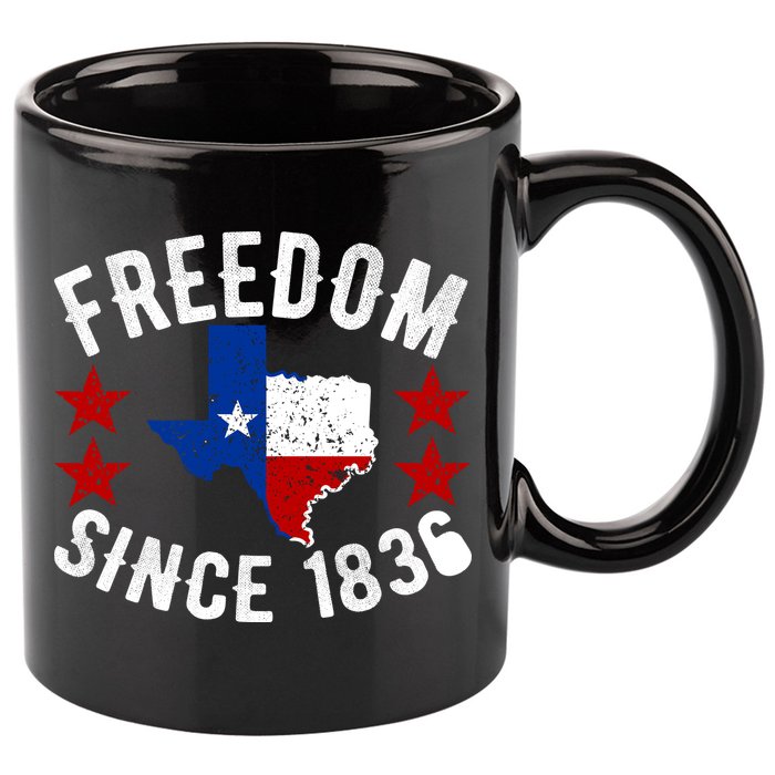 Texas Freedom Since 11oz C Handle Ceramic Mug