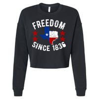 Texas Freedom Since Cropped Pullover Crew