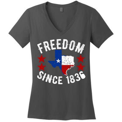 Texas Freedom Since Women's V-Neck T-Shirt