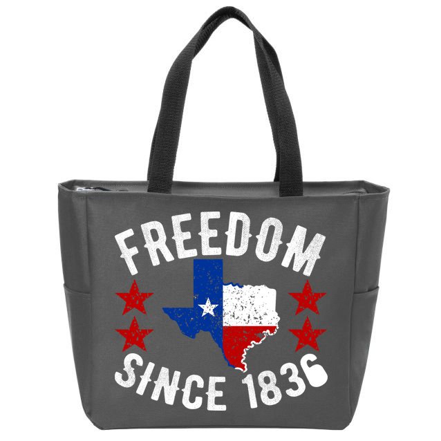 Texas Freedom Since Zip Tote Bag