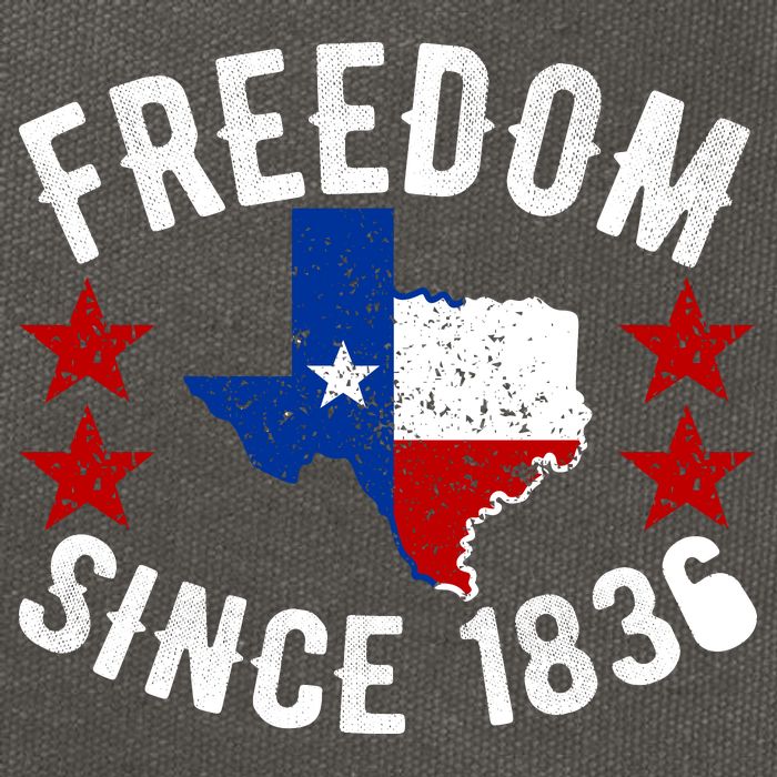 Texas Freedom Since Cotton Canvas Backpack