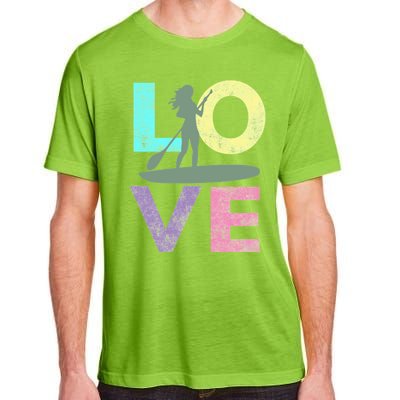 Top Fun Stand Up Paddle Board Love 2 Adult ChromaSoft Performance T-Shirt