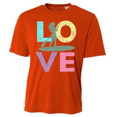 Top Fun Stand Up Paddle Board Love 2 Cooling Performance Crew T-Shirt