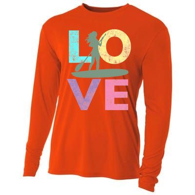 Top Fun Stand Up Paddle Board Love 2 Cooling Performance Long Sleeve Crew