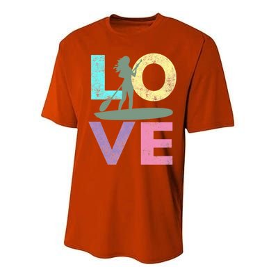 Top Fun Stand Up Paddle Board Love 2 Performance Sprint T-Shirt