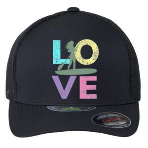 Top Fun Stand Up Paddle Board Love 2 Flexfit Unipanel Trucker Cap