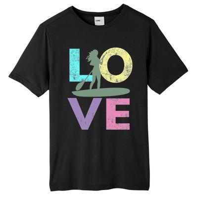 Top Fun Stand Up Paddle Board Love 2 Tall Fusion ChromaSoft Performance T-Shirt