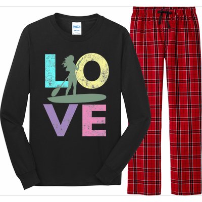 Top Fun Stand Up Paddle Board Love 2 Long Sleeve Pajama Set