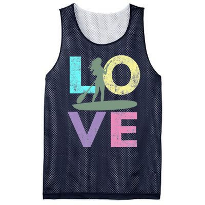 Top Fun Stand Up Paddle Board Love 2 Mesh Reversible Basketball Jersey Tank