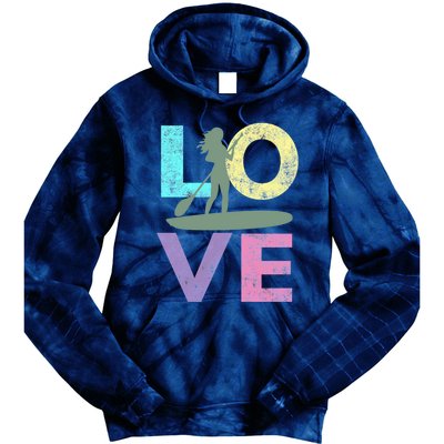 Top Fun Stand Up Paddle Board Love 2 Tie Dye Hoodie