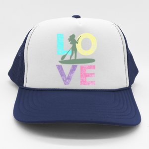 Top Fun Stand Up Paddle Board Love 2 Trucker Hat