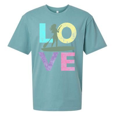 Top Fun Stand Up Paddle Board Love 2 Sueded Cloud Jersey T-Shirt