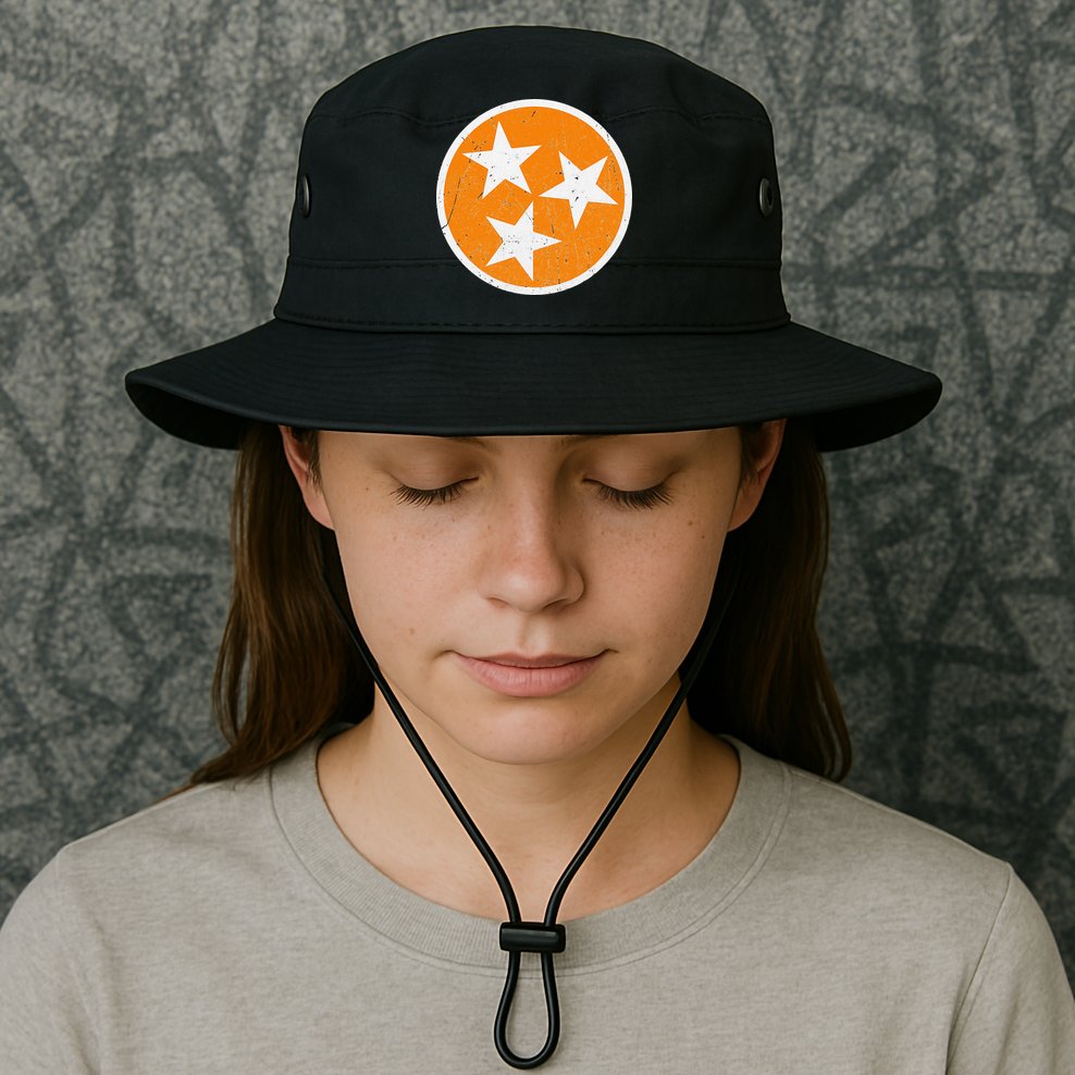 Tennessee Flag State Vintage Style Bucket Hat