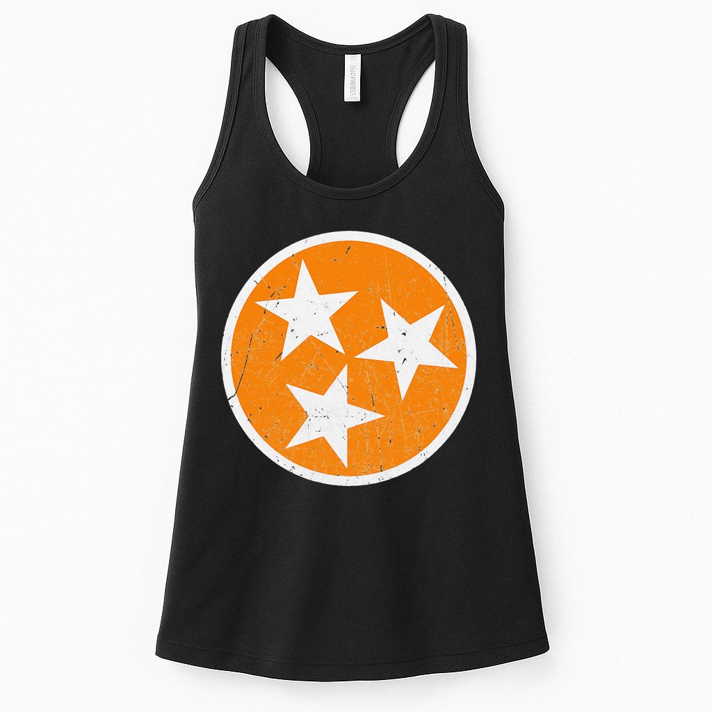 Tennessee Flag State Vintage Style Womens Tank Top