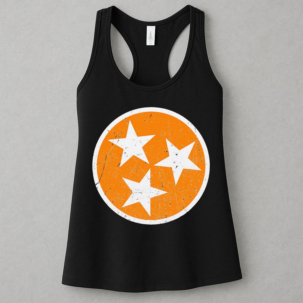 Tennessee Flag State Vintage Style Womens Tank Top
