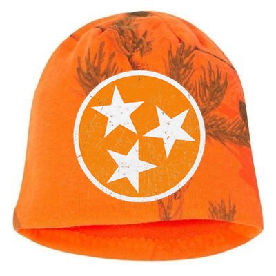 Tennessee Flag State Vintage Style Kati - Camo Knit Beanie