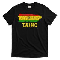 Taino Flag Symbol Puerto Rico Map Boricua Culture Boriken T-Shirt