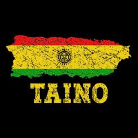 Taino Flag Symbol Puerto Rico Map Boricua Culture Boriken T-Shirt