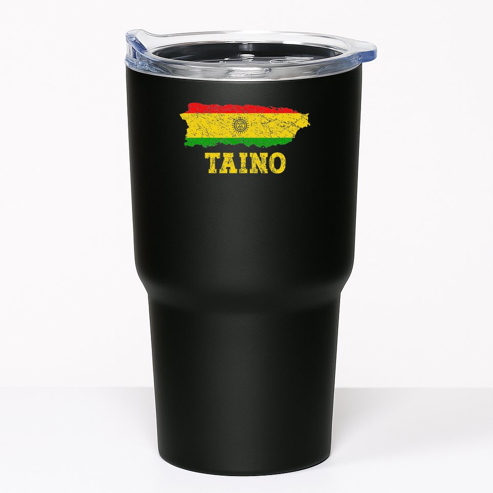 Taino Flag Symbol Puerto Rico Map Boricua Culture Boriken Tumbler