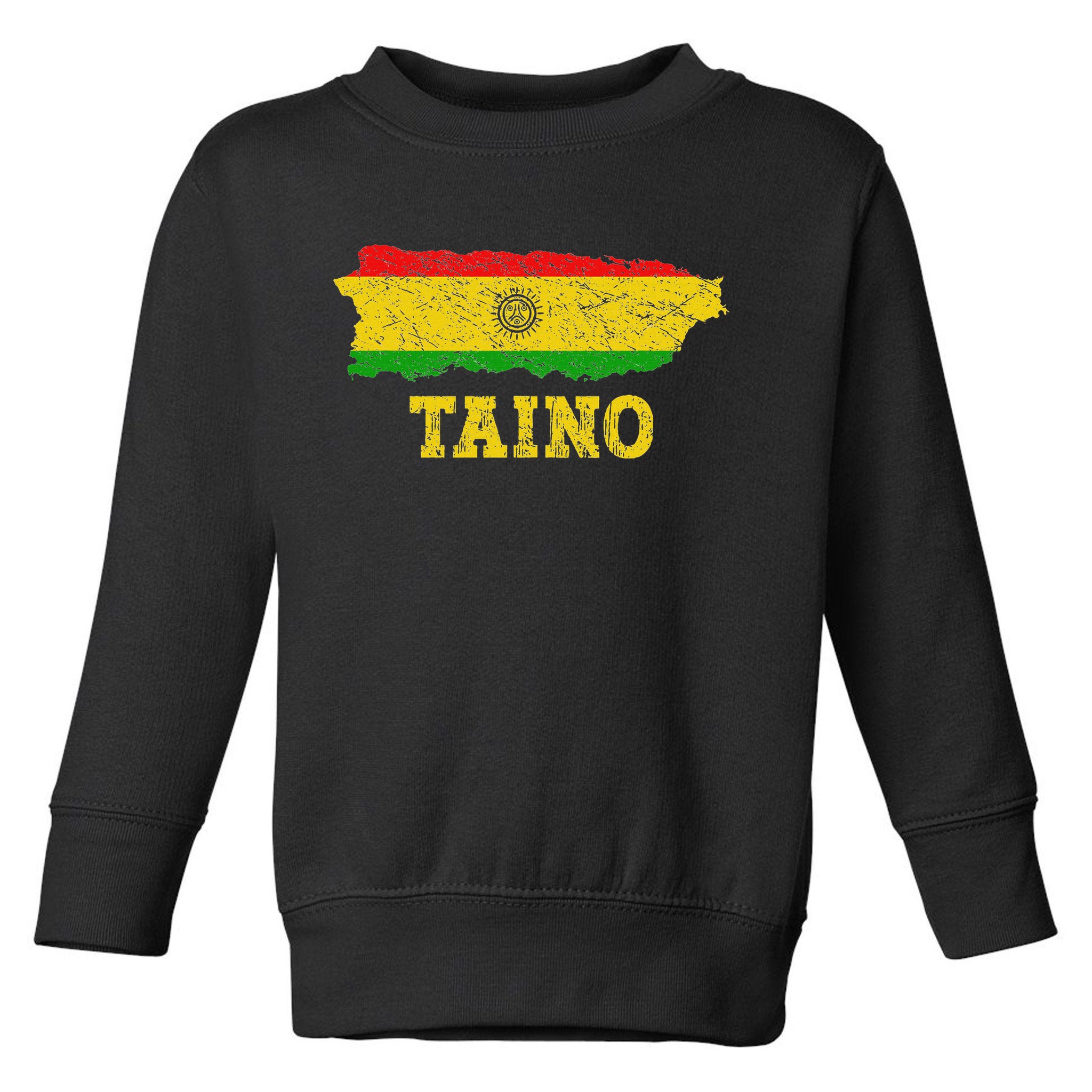 Taino Flag Symbol Puerto Rico Map Boricua Culture Boriken Toddler Sweatshirt