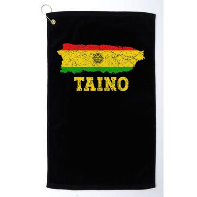 Taino Flag Symbol Puerto Rico Map Boricua Culture Boriken Golf Towel