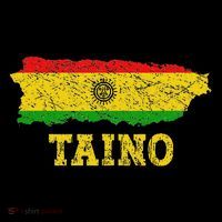 Taino Flag Symbol Puerto Rico Map Boricua Culture Boriken Kids T-Shirt
