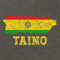 Taino Flag Symbol Puerto Rico Map Boricua Culture Boriken Cotton Canvas Backpack