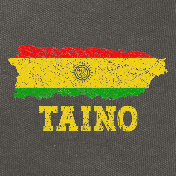 Taino Flag Symbol Puerto Rico Map Boricua Culture Boriken Cotton Canvas Backpack