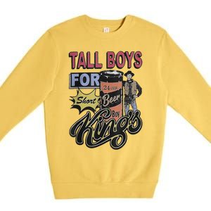 Tall For Short Kings Premium Crewneck Sweatshirt