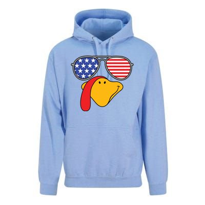 Turkey Face Sunglasses Usa Flag American Thanksgiving Cute Gift Unisex Surf Hoodie