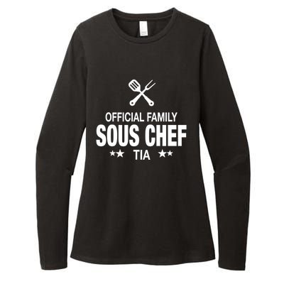 Tia Family Sous Chef Funny Cooking Tia Gift Womens CVC Long Sleeve Shirt