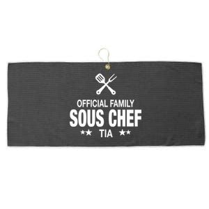 Tia Family Sous Chef Funny Cooking Tia Gift Large Microfiber Waffle Golf Towel