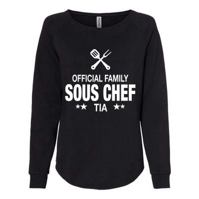 Tia Family Sous Chef Funny Cooking Tia Gift Womens California Wash Sweatshirt