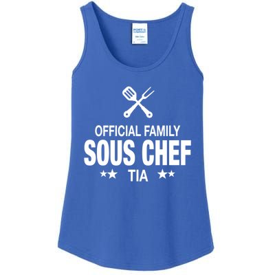 Tia Family Sous Chef Funny Cooking Tia Gift Ladies Essential Tank