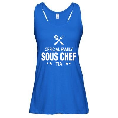 Tia Family Sous Chef Funny Cooking Tia Gift Ladies Essential Flowy Tank