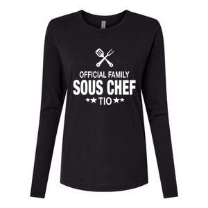 Tio Family Sous Chef Funny Cooking Tio Funny Gift Womens Cotton Relaxed Long Sleeve T-Shirt