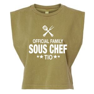 Tio Family Sous Chef Funny Cooking Tio Funny Gift Garment-Dyed Women's Muscle Tee