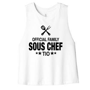 Tio Family Sous Chef Funny Cooking Tio Funny Gift Women's Racerback Cropped Tank